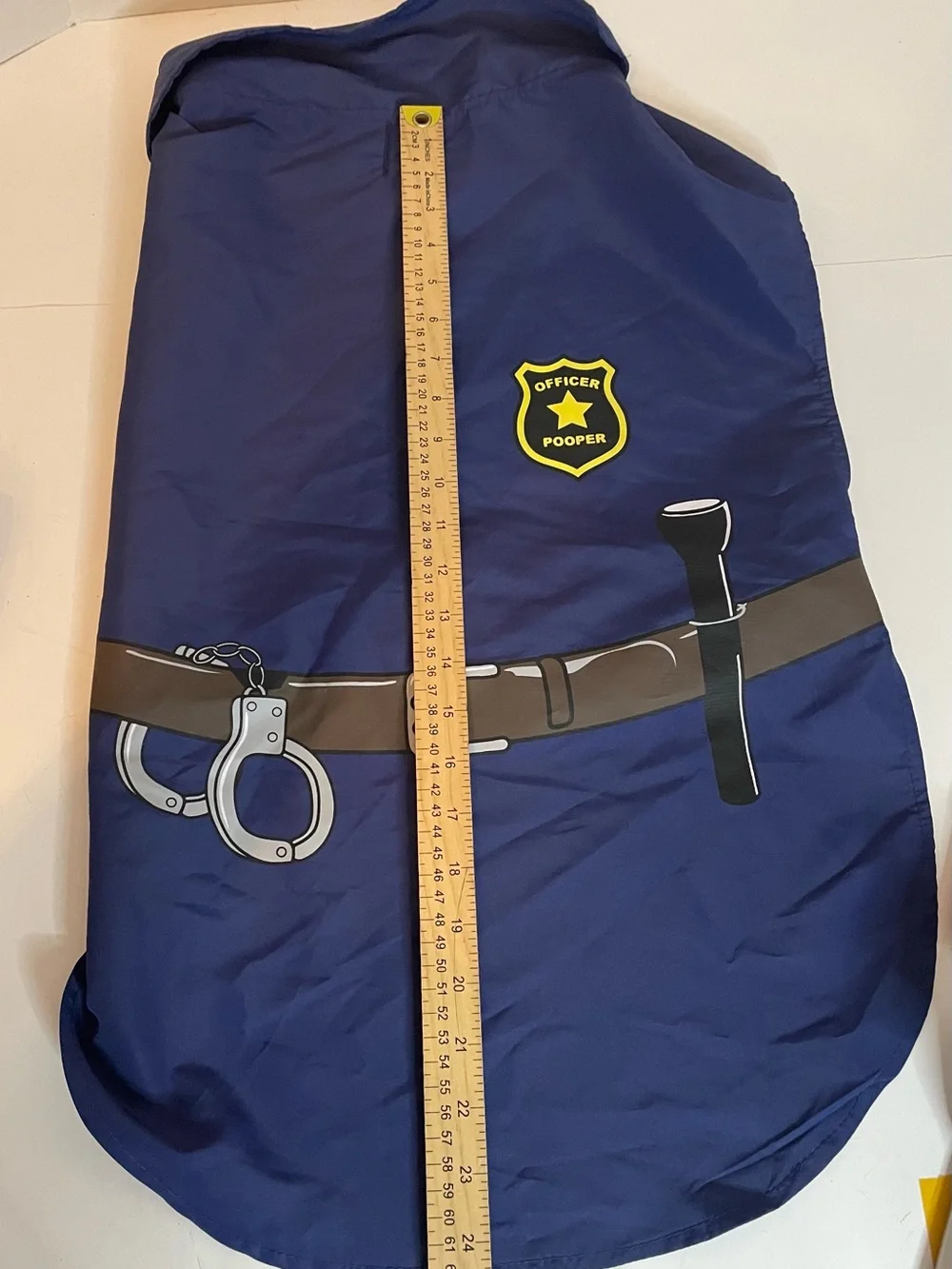 Party Dog Patrol Cop Police Officer Pooper K9 Halloween Costume Pet XL/XXL